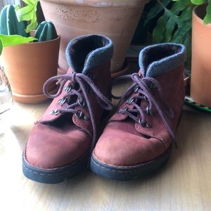 Born Burgundy Hiking Boots